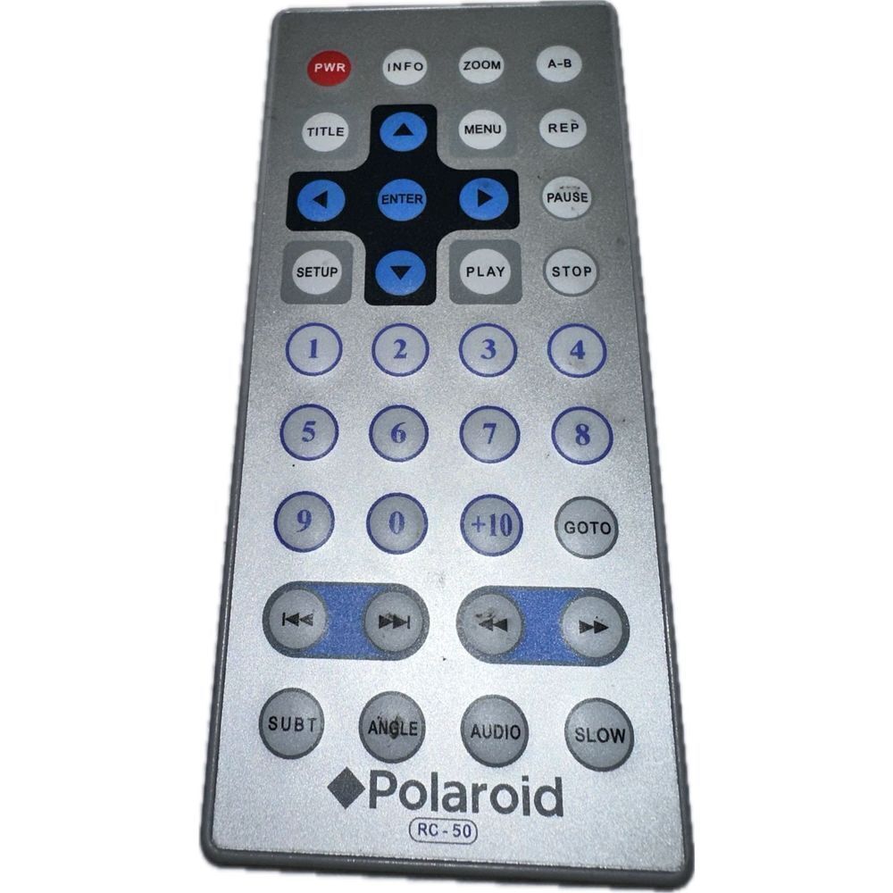 Genuine Polaroid RC-50 OEM Portable‎ DVD Player Remote Control - Has Been Tested